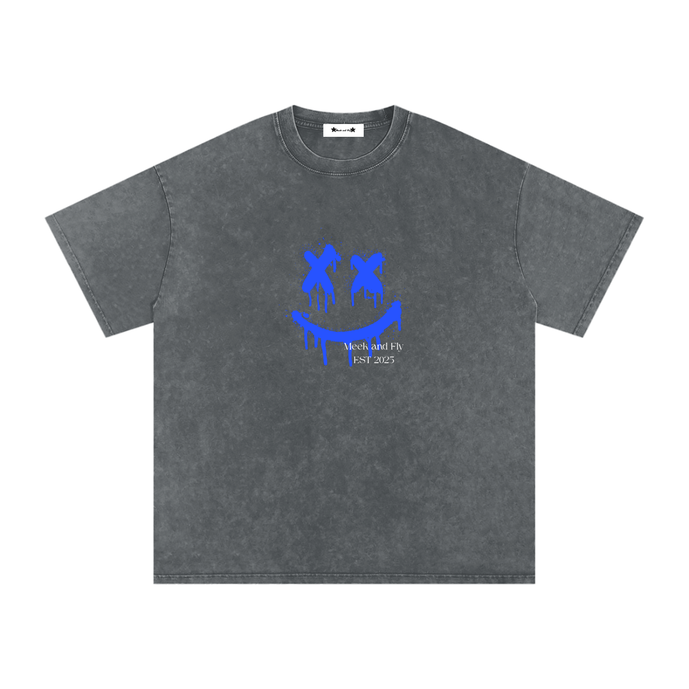 Snow Washed Oversized Cotton T-Shirt