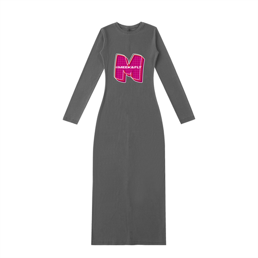 Dyed Washed Slit Maxi Dress