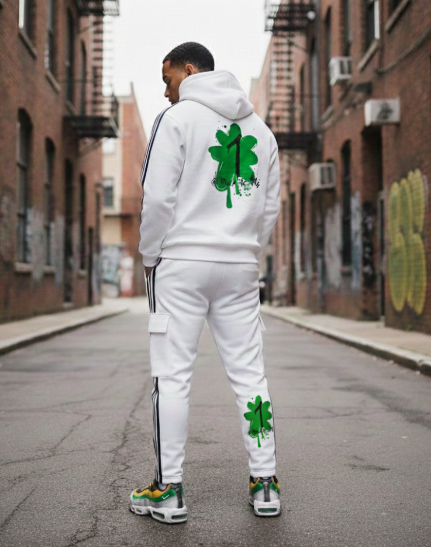 Side Stripe Drop-Shoulder Hoodie