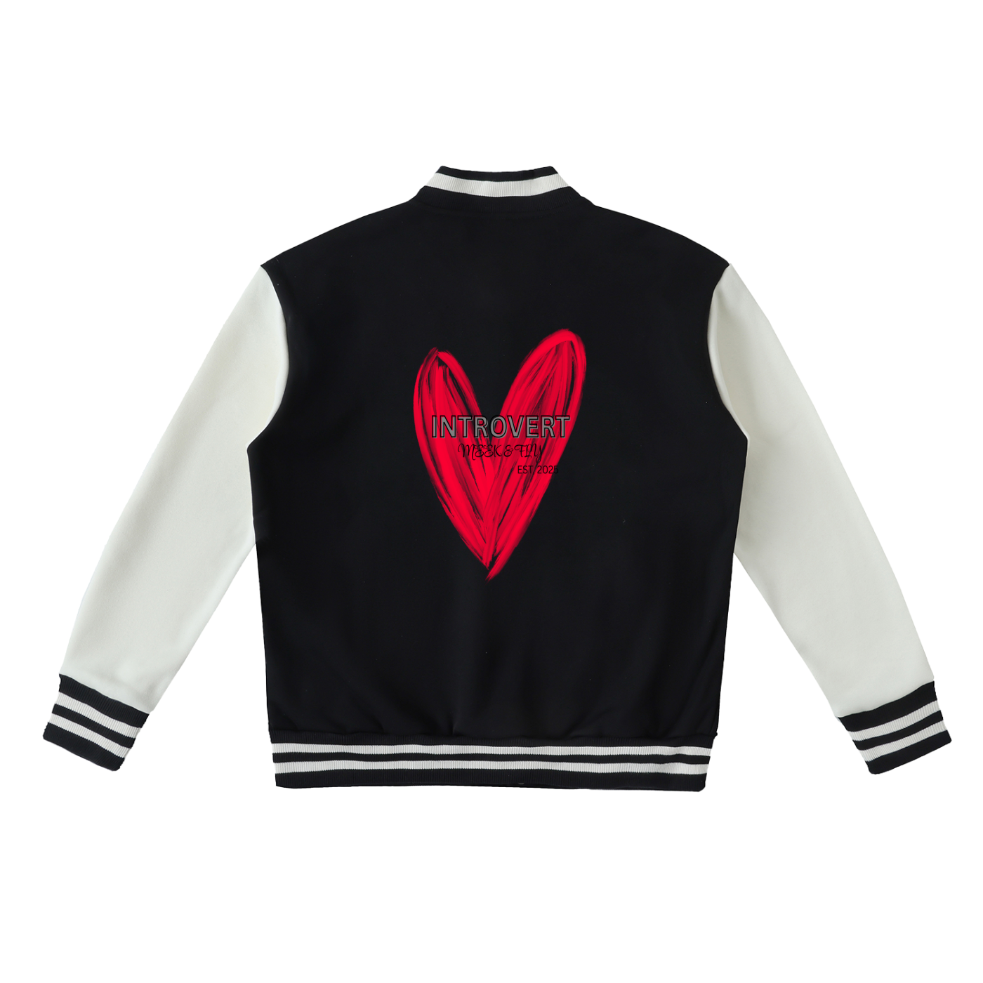 Introverted MF Fleeced Varsity Jacket