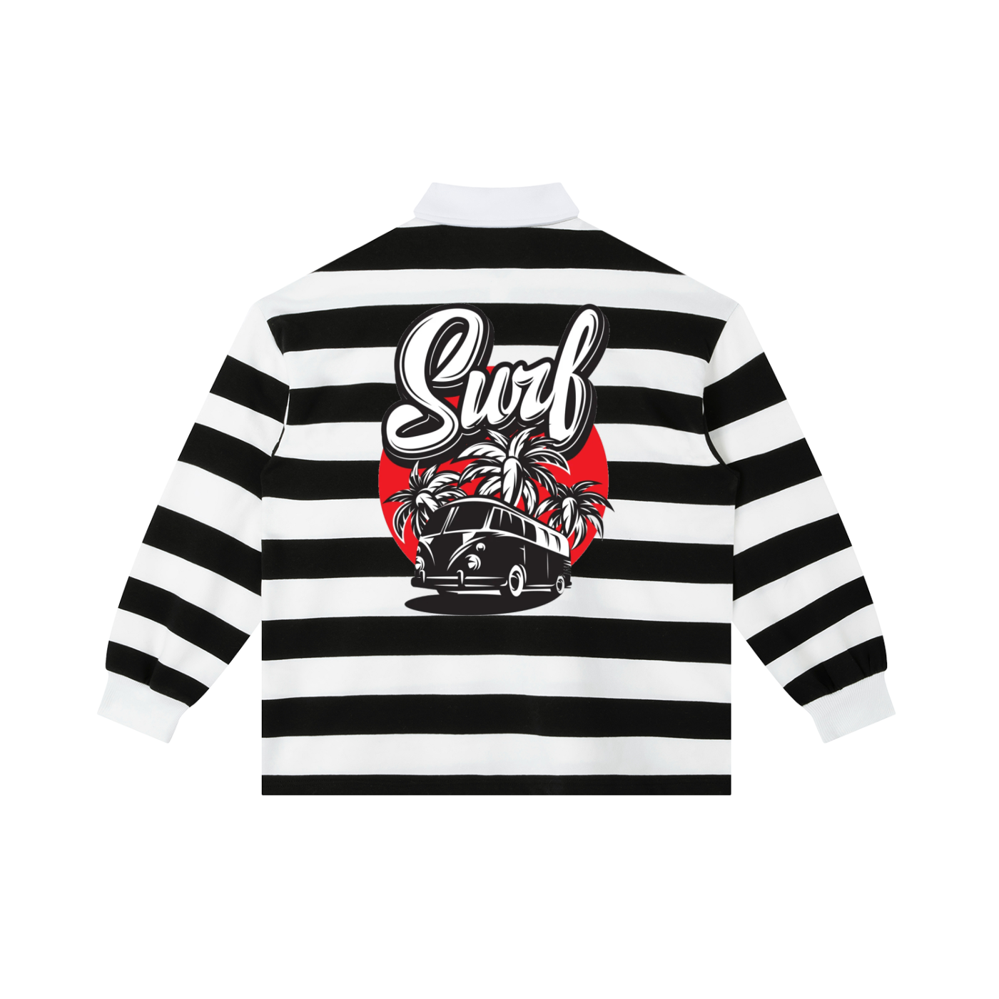 Color Block Stripe Polo Shirt