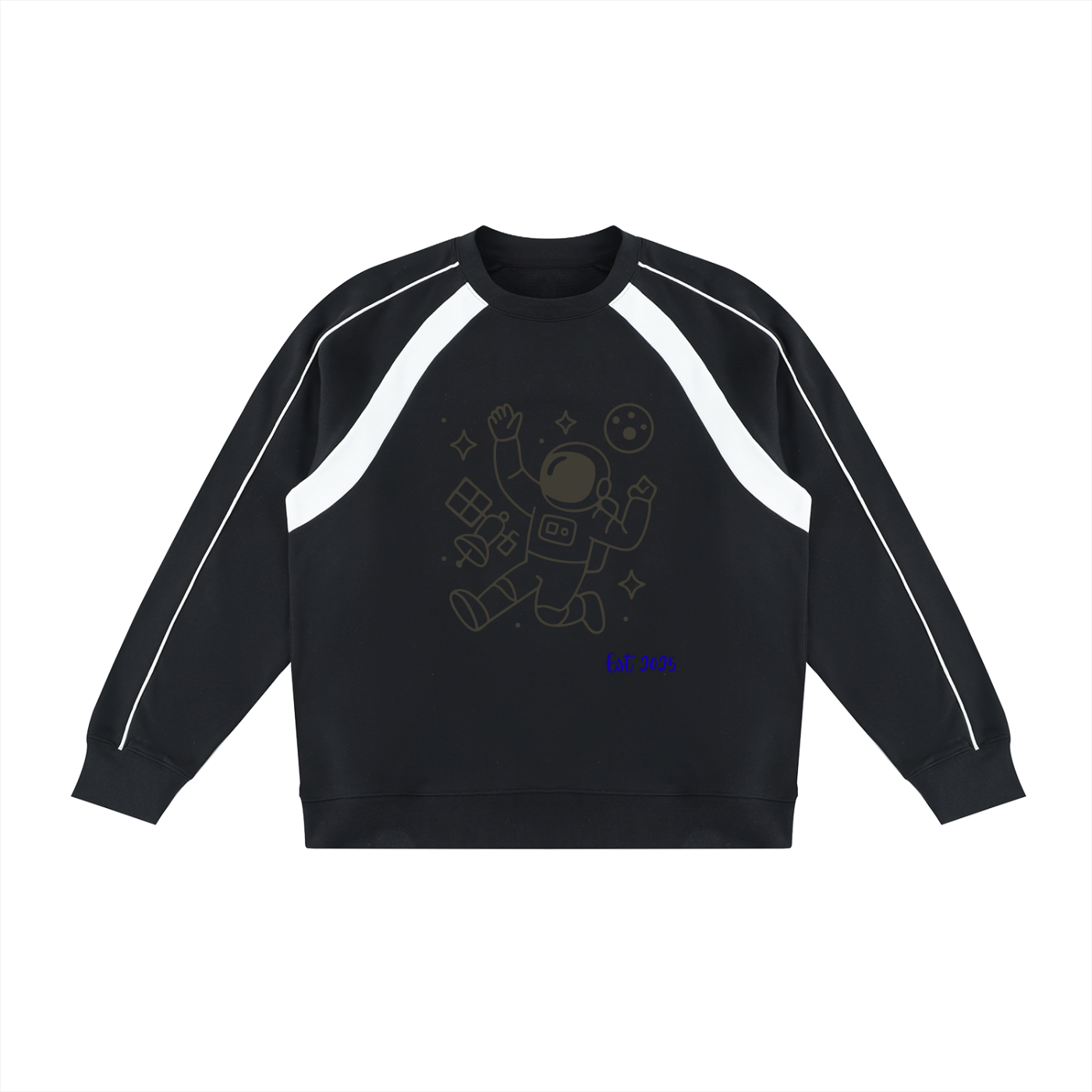 Unisex Color Block Crewneck Sweatshirt