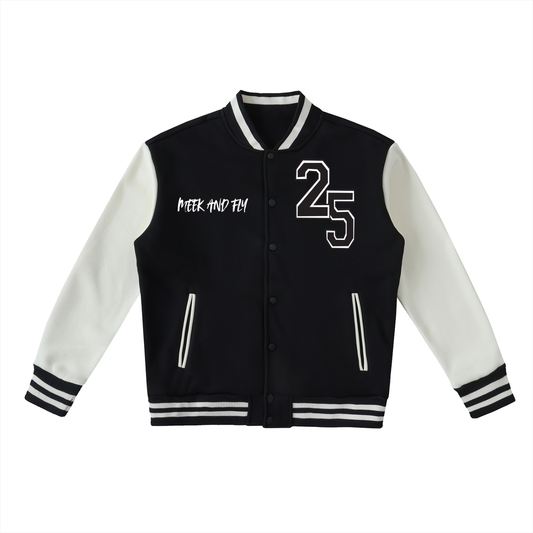 Introverted MF Fleeced Varsity Jacket