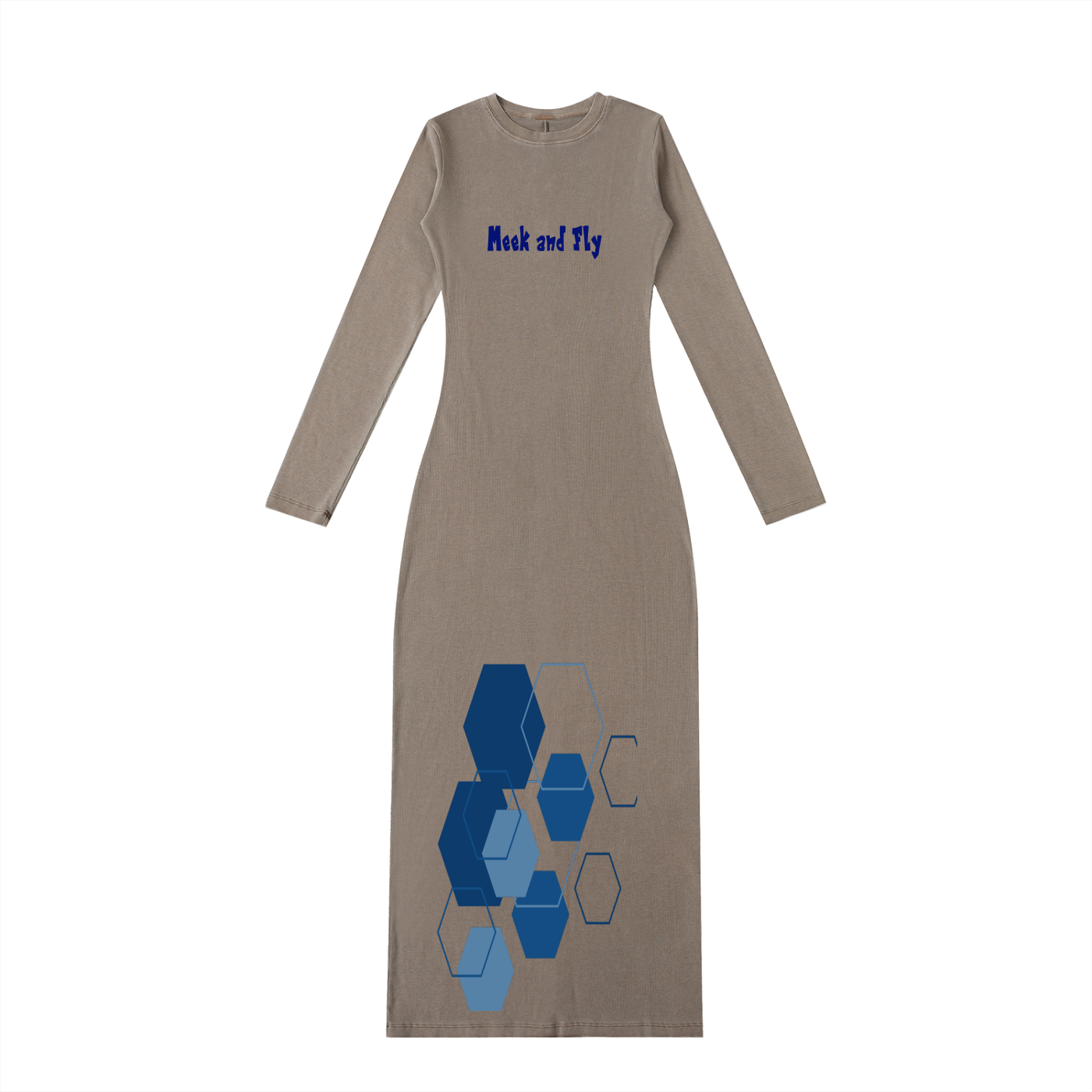 Dyed Washed Slit Maxi Dress