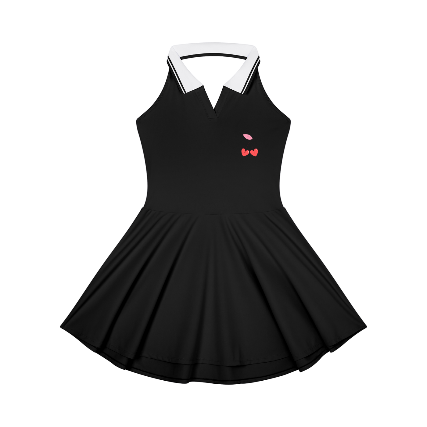 Women's Collared Halter A-Line Tennis Dress