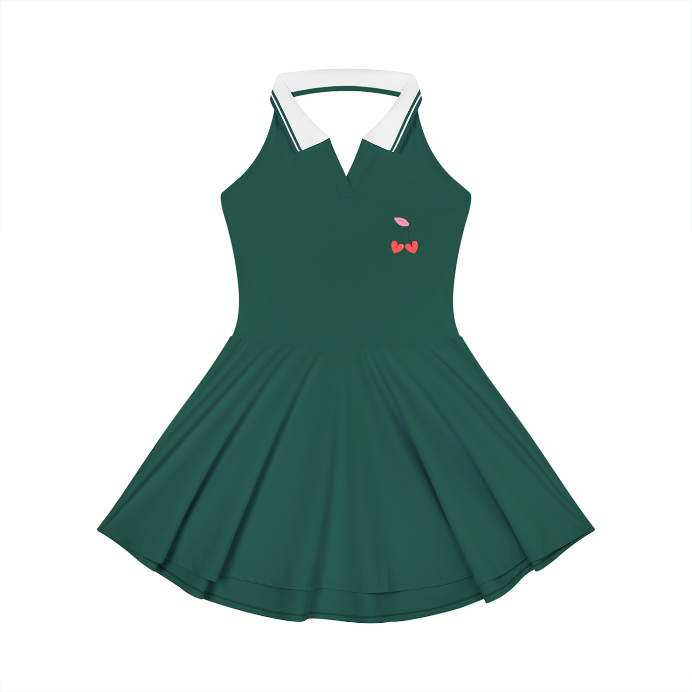 Women's Collared Halter A-Line Tennis Dress