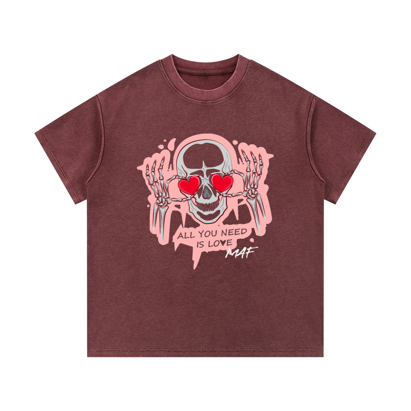 Mineral Wash Waffle Knit T-Shirt