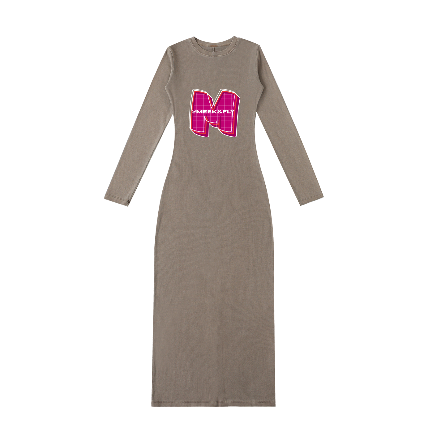 Dyed Washed Slit Maxi Dress