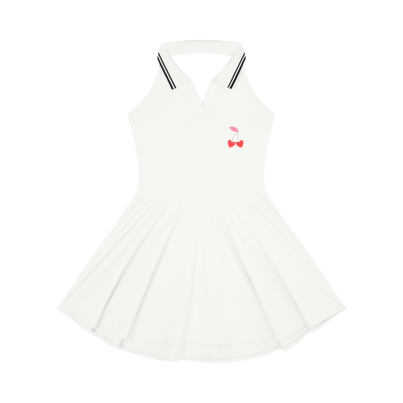 Women's Collared Halter A-Line Tennis Dress
