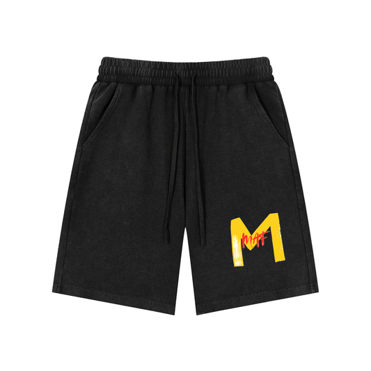 Mineral Wash Waffle Knit Shorts