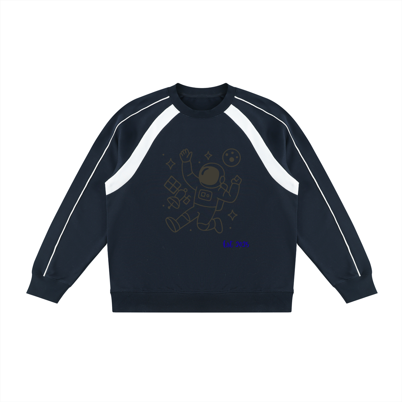 Unisex Color Block Crewneck Sweatshirt