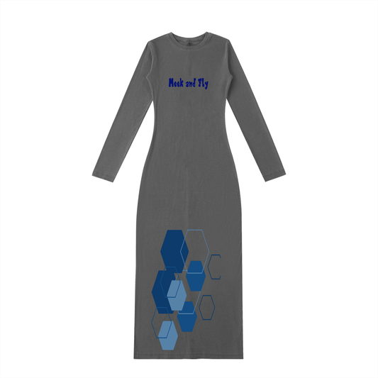 Dyed Washed Slit Maxi Dress