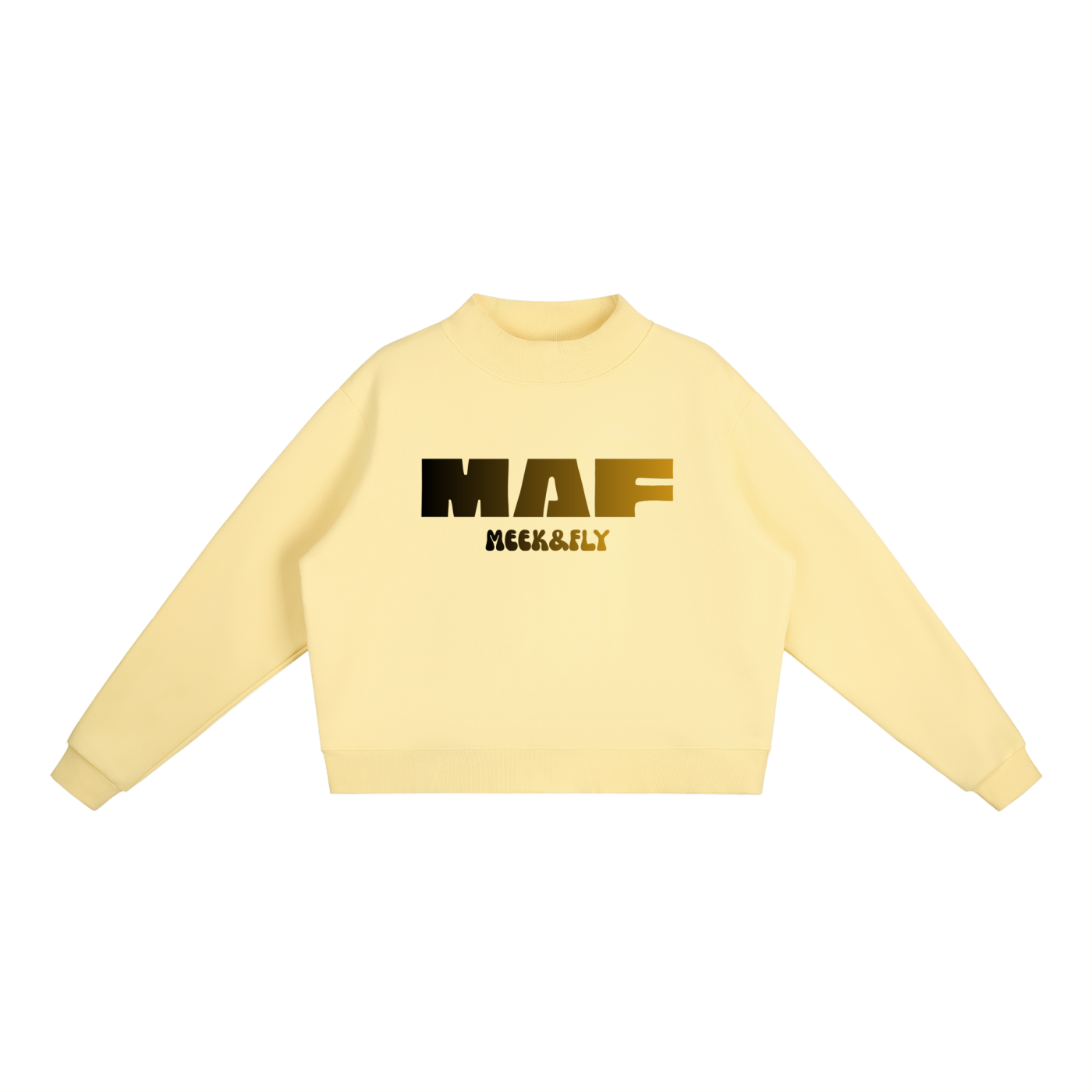 Essential Fleece Mock-Neck Crew Sweatshirt