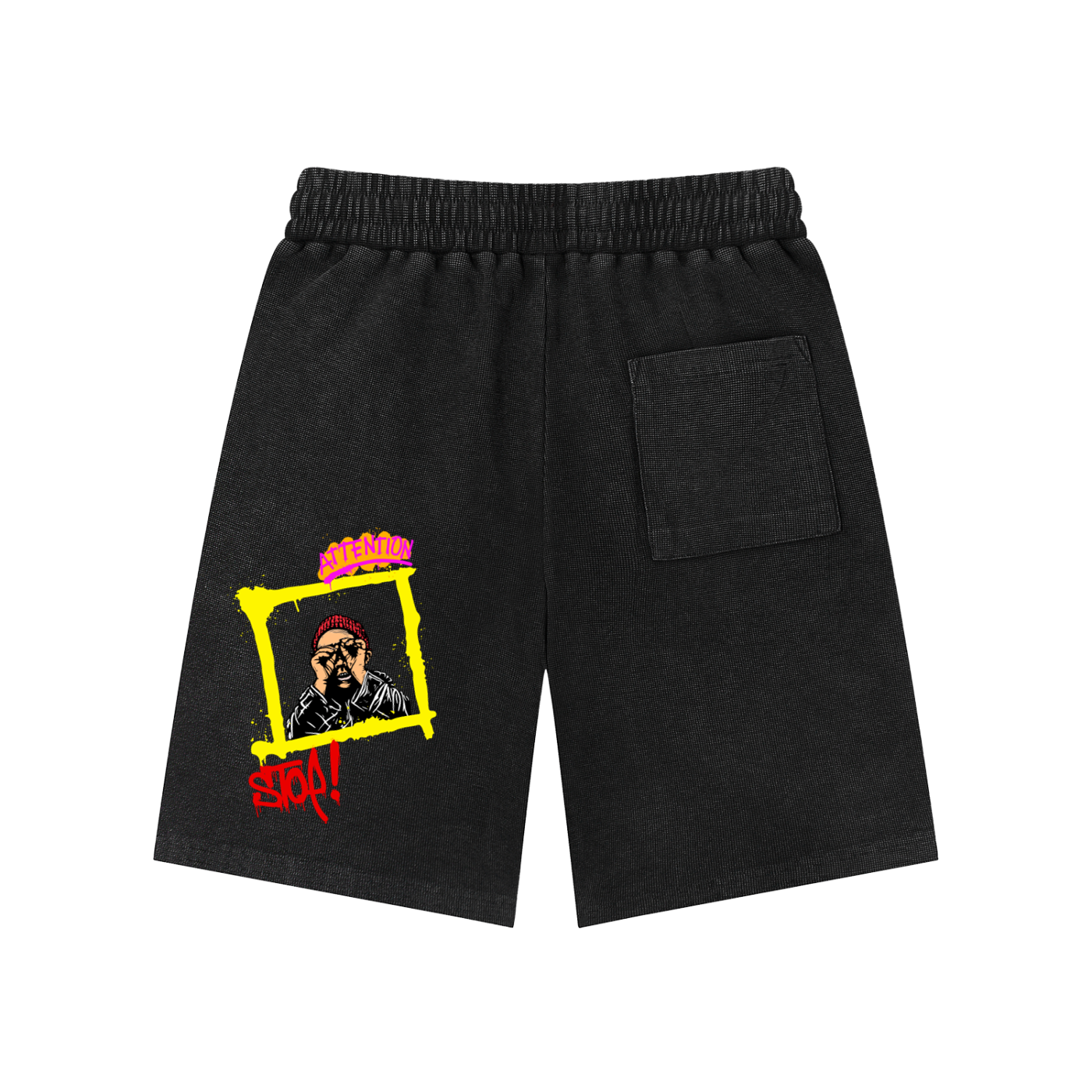 Mineral Wash Waffle Knit Shorts