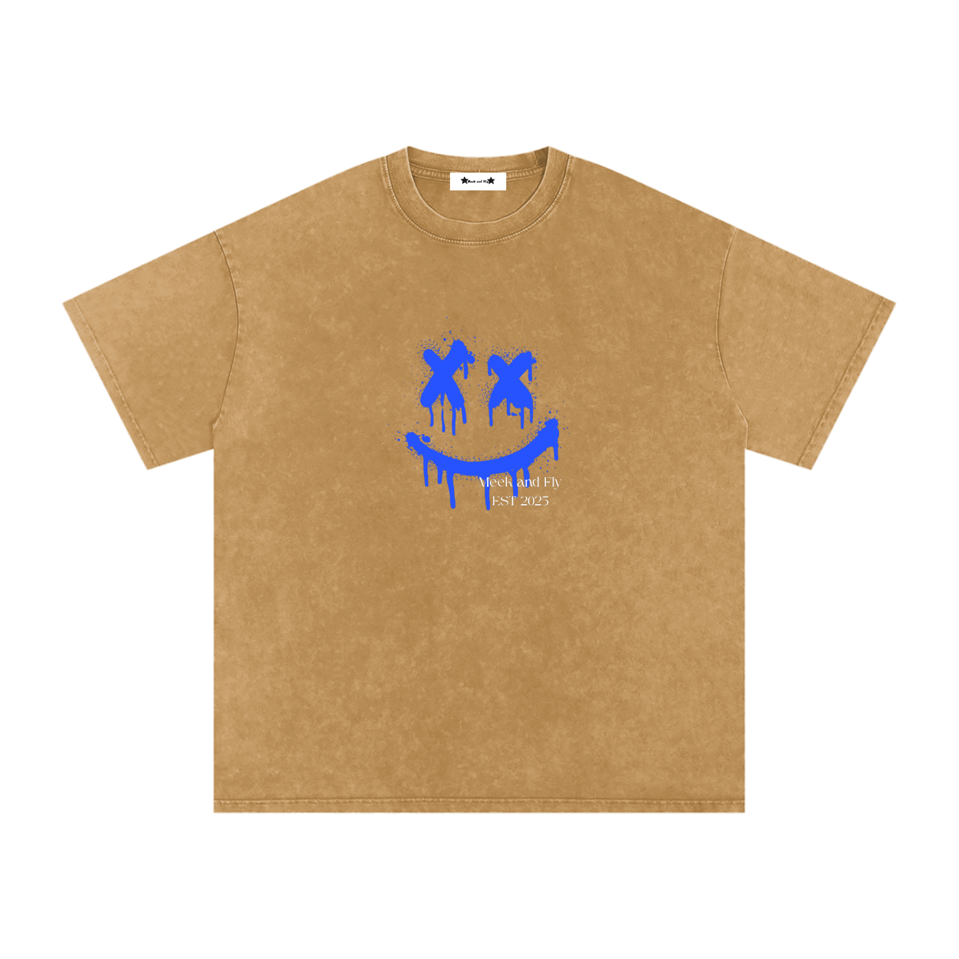 Snow Washed Oversized Cotton T-Shirt