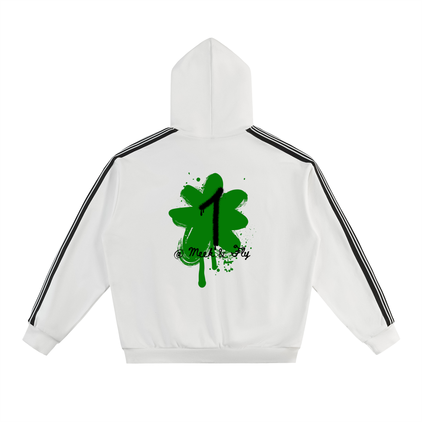 Side Stripe Drop-Shoulder Hoodie