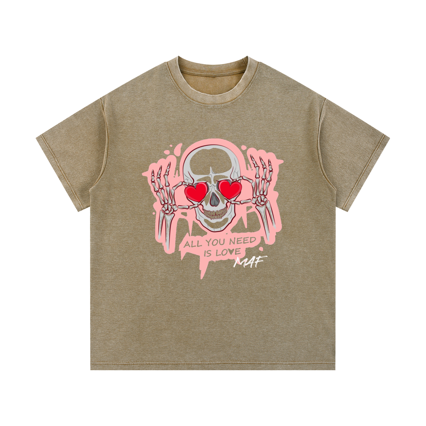 Mineral Wash Waffle Knit T-Shirt