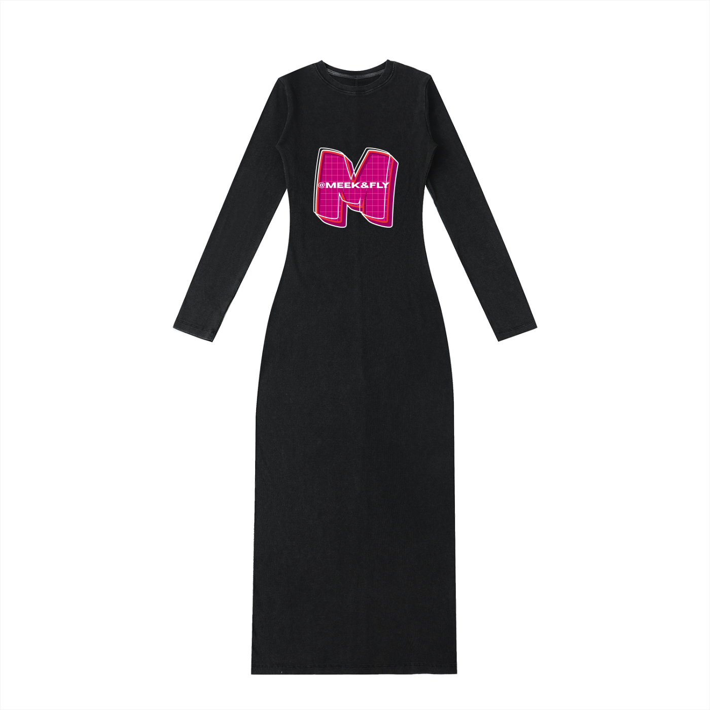 Dyed Washed Slit Maxi Dress