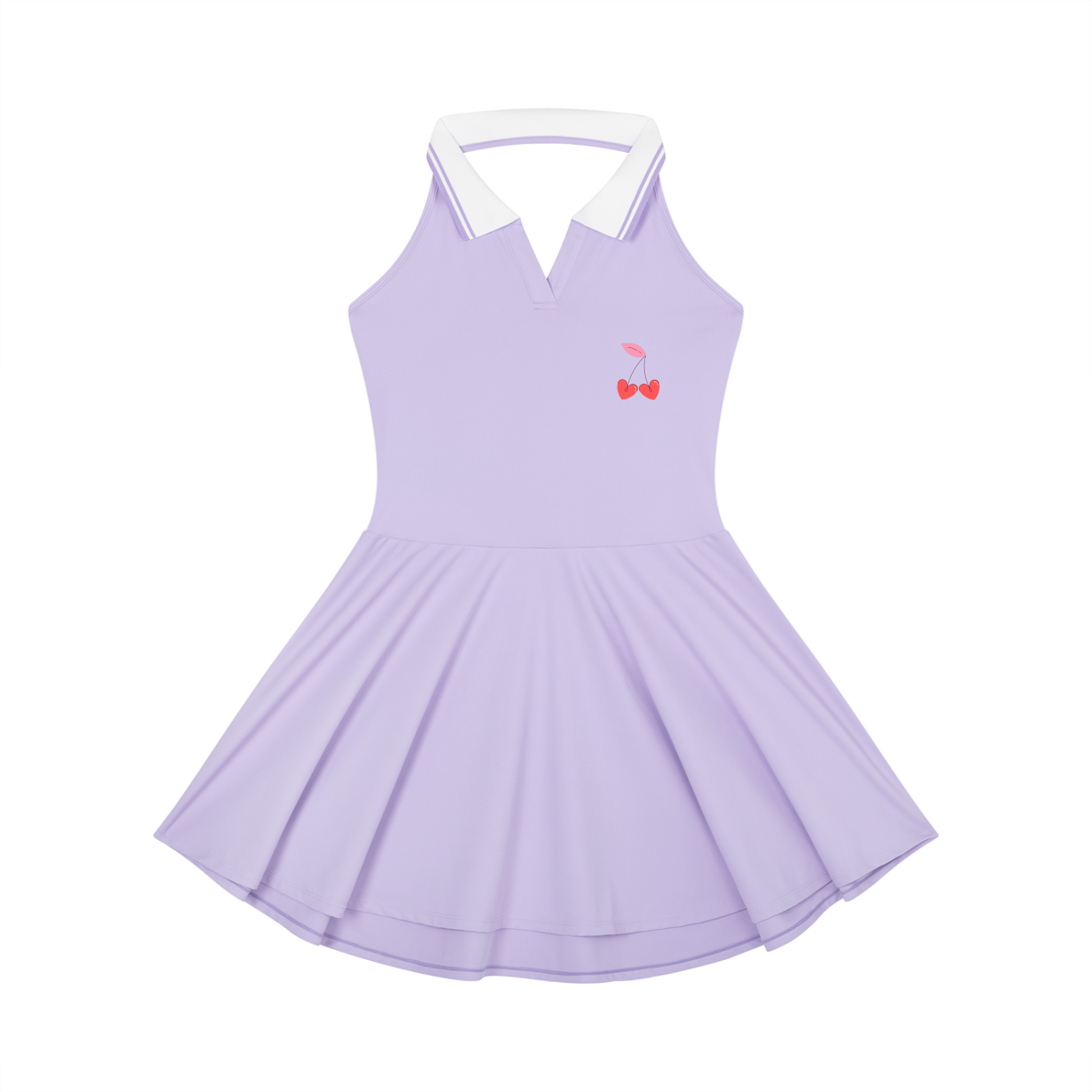 Women's Collared Halter A-Line Tennis Dress