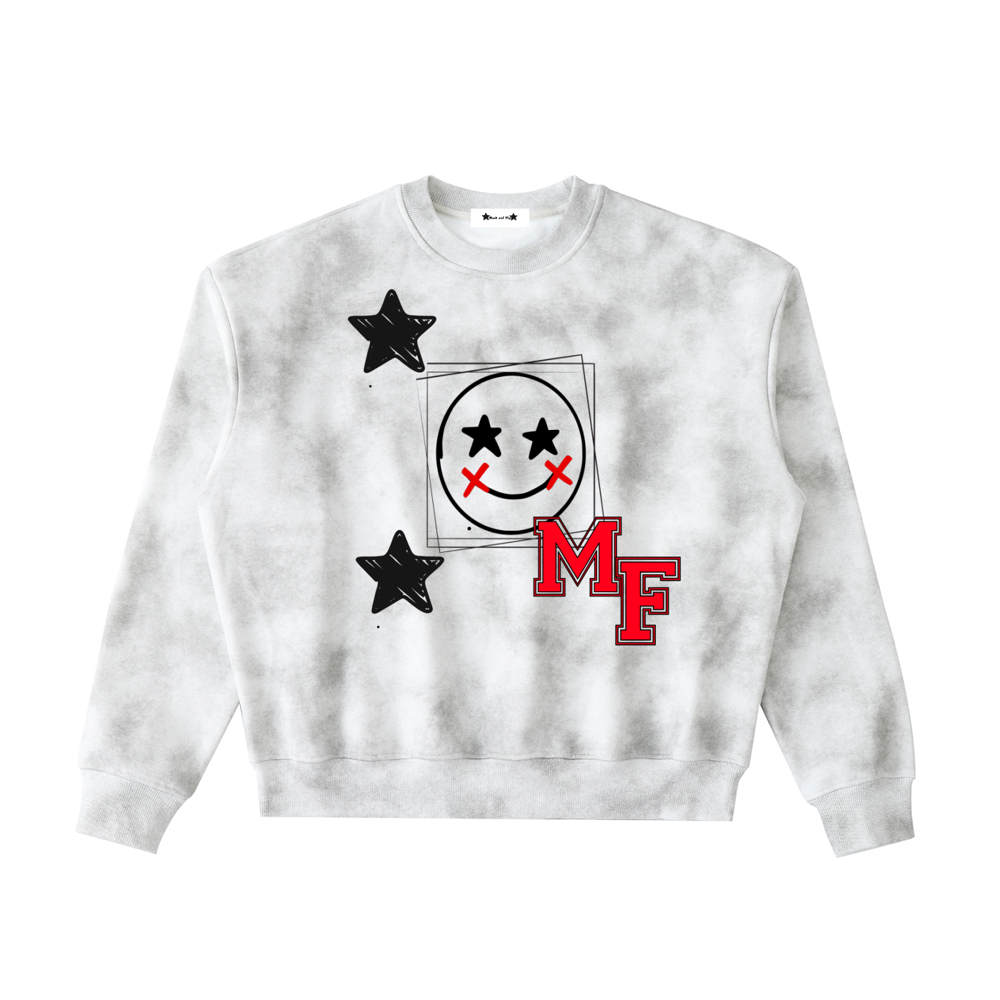Dirty Washed MF Boxy Fleeced Sweatshirt
