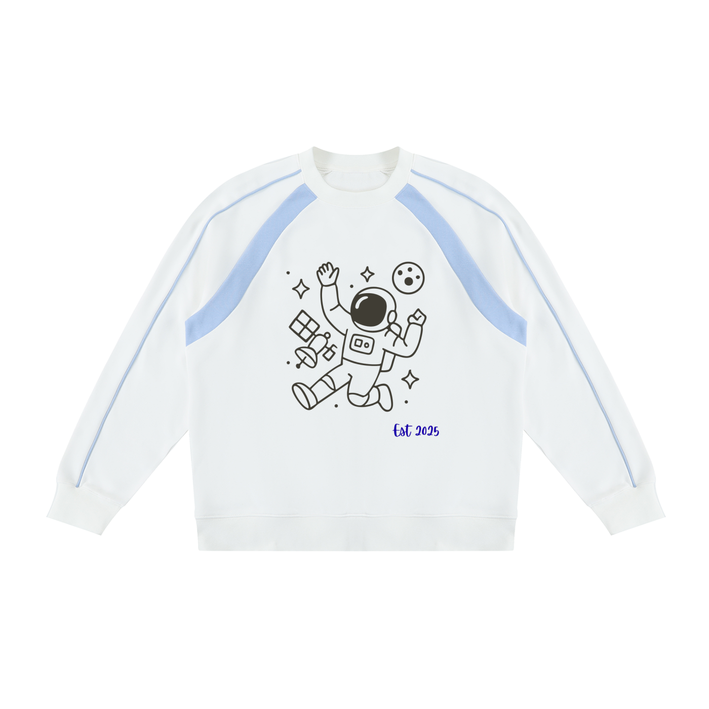 Unisex Color Block Crewneck Sweatshirt