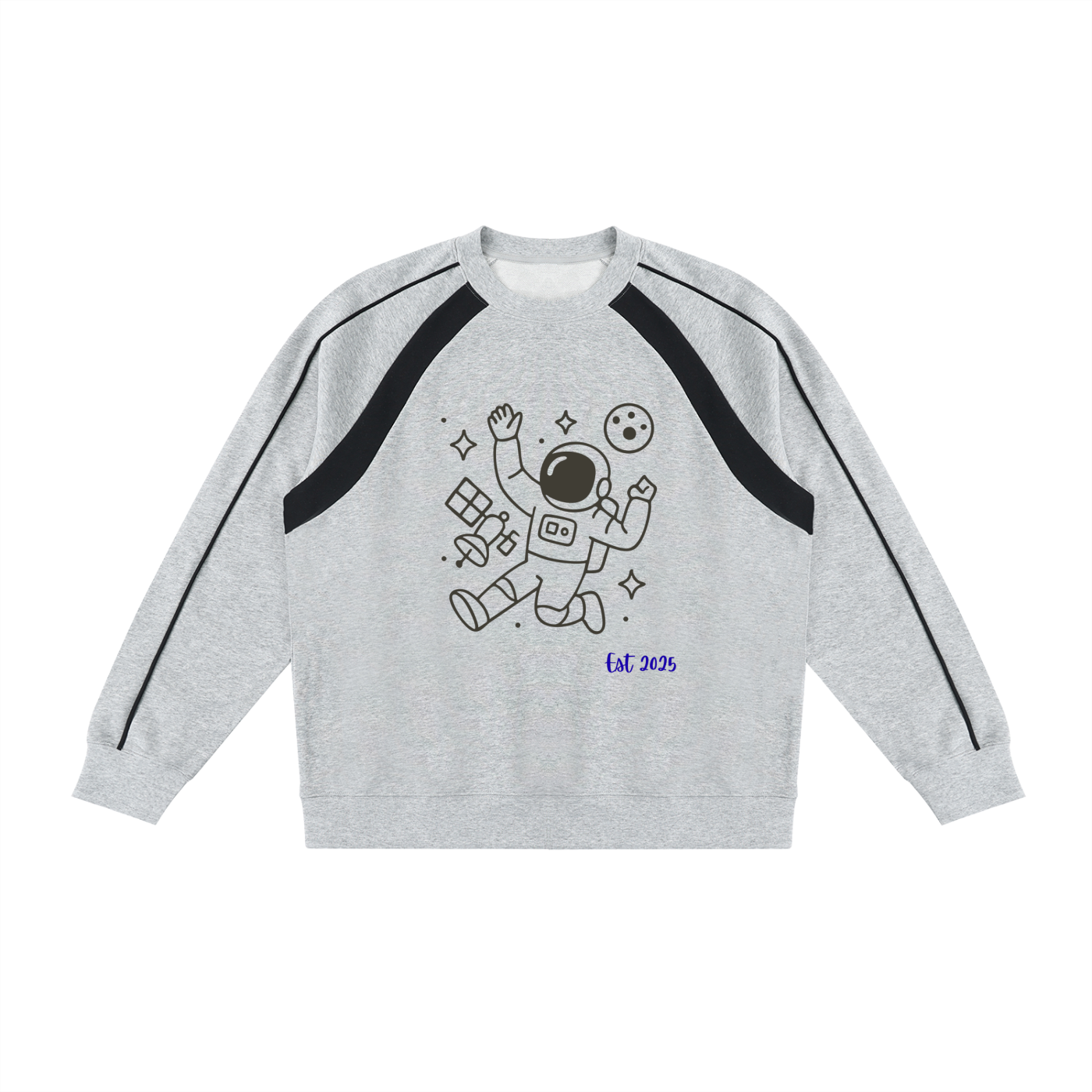 Unisex Color Block Crewneck Sweatshirt
