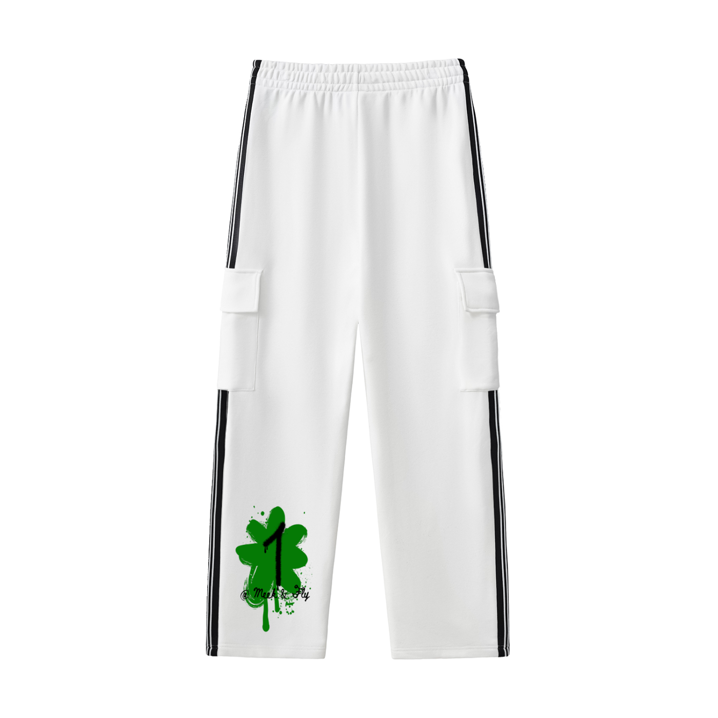 Side Stripe Straight-Leg Pants