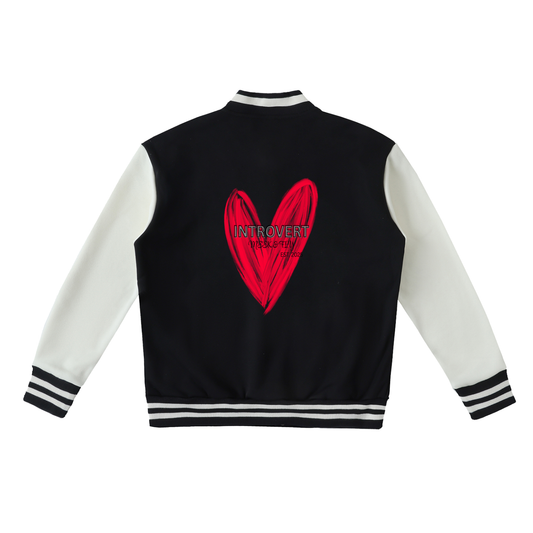 Introverted MF Fleeced Varsity Jacket