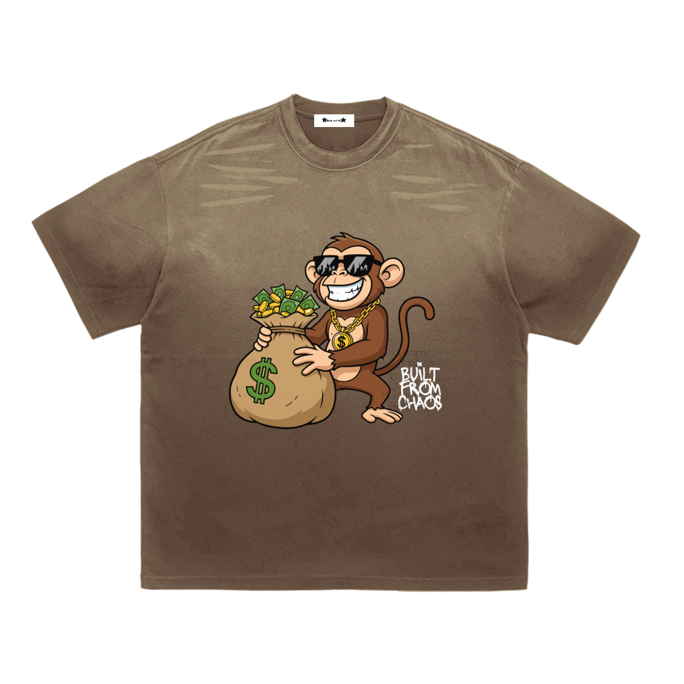 Tiger Stripe Gradient Washed T-Shirt