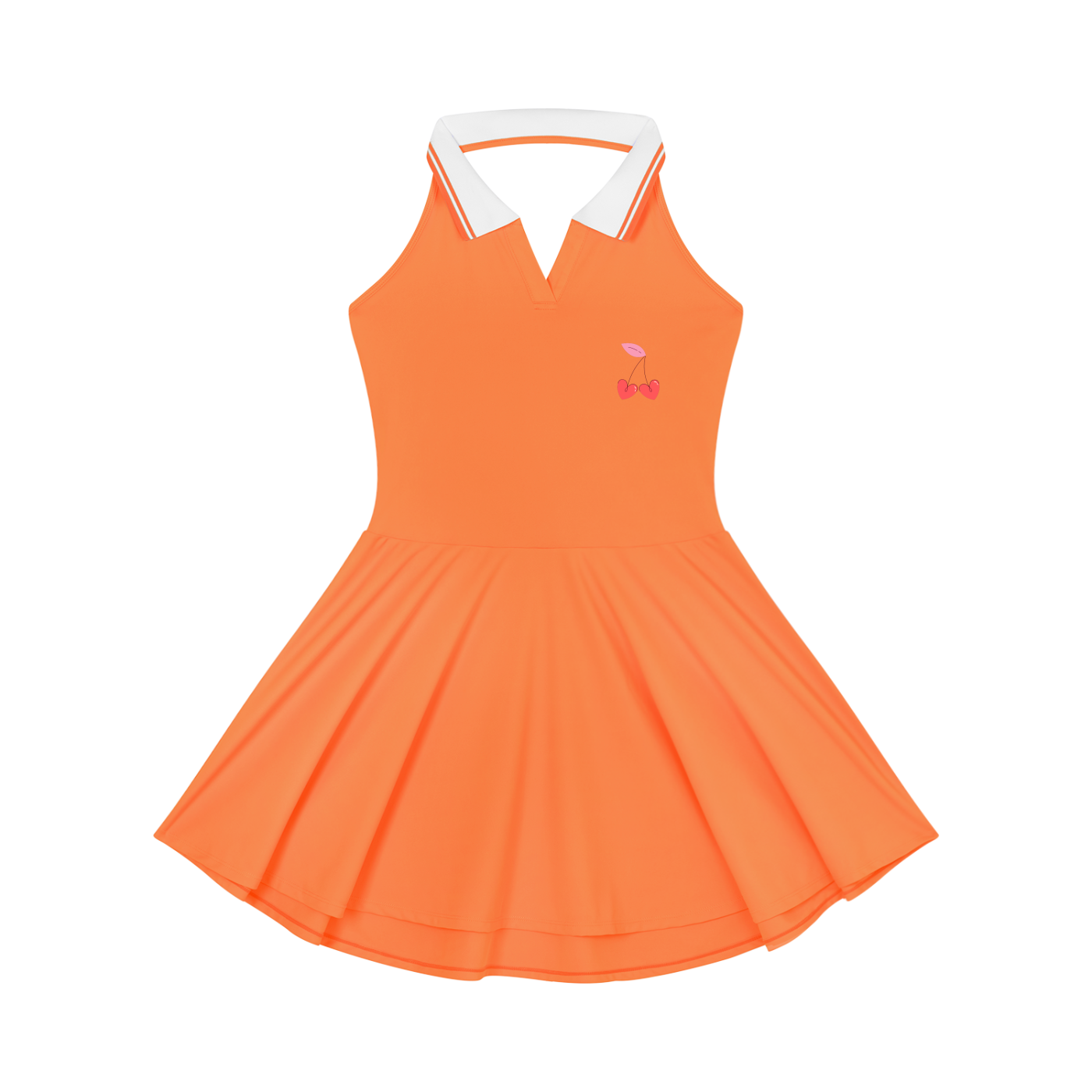 Women's Collared Halter A-Line Tennis Dress