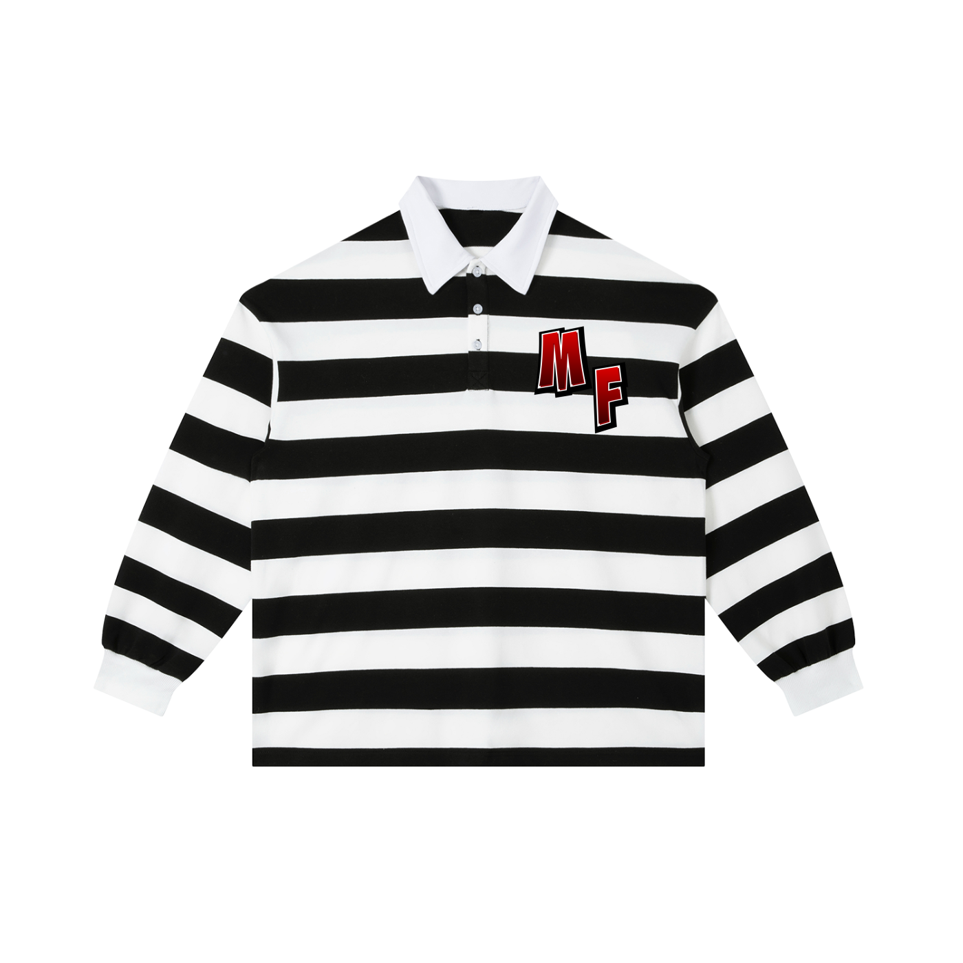 Color Block Stripe Polo Shirt
